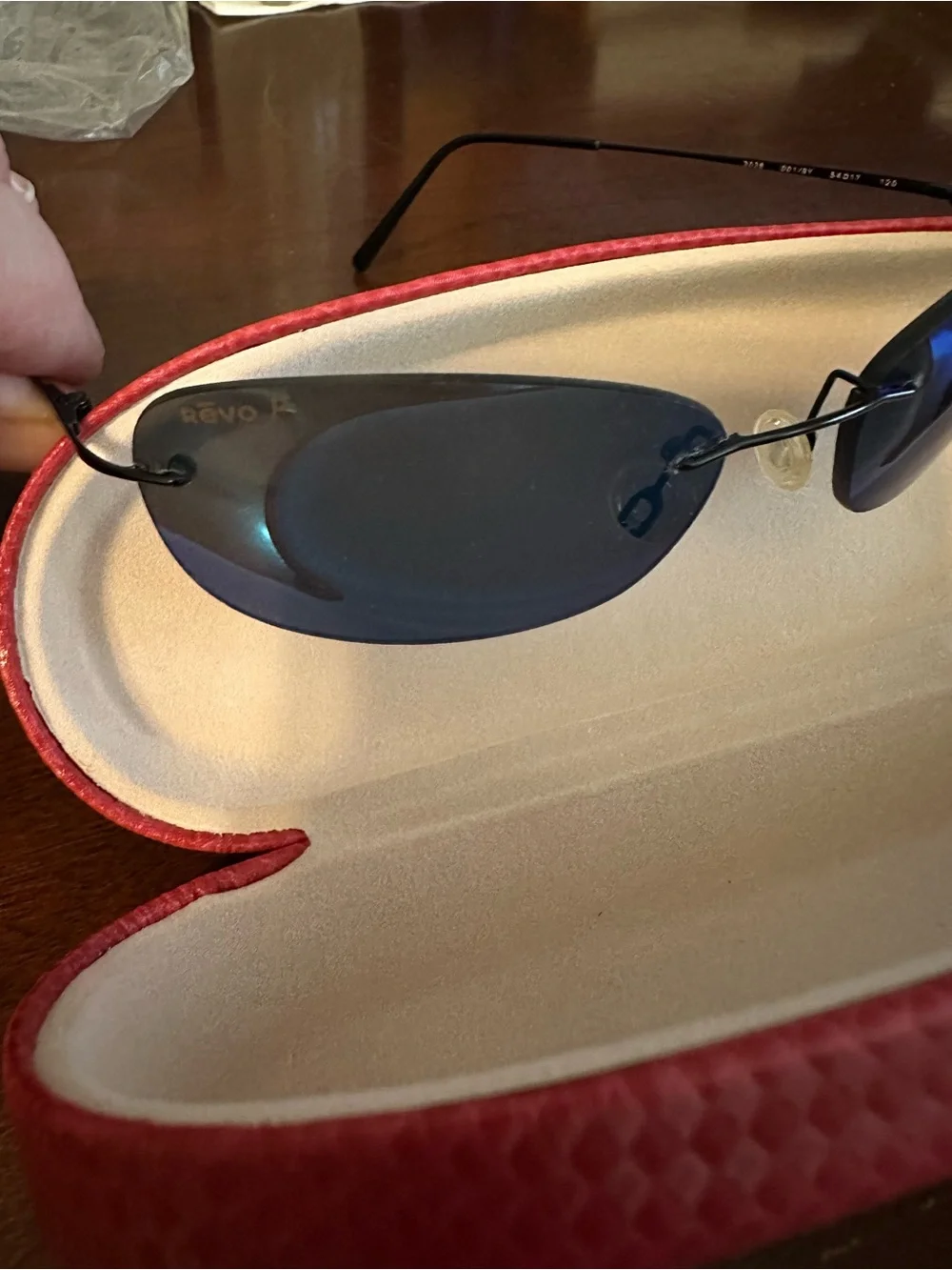 REVO | 3038 001/94 Blue Mirror Lens Polorized Sunglasses - Italy - Unisex - Case
