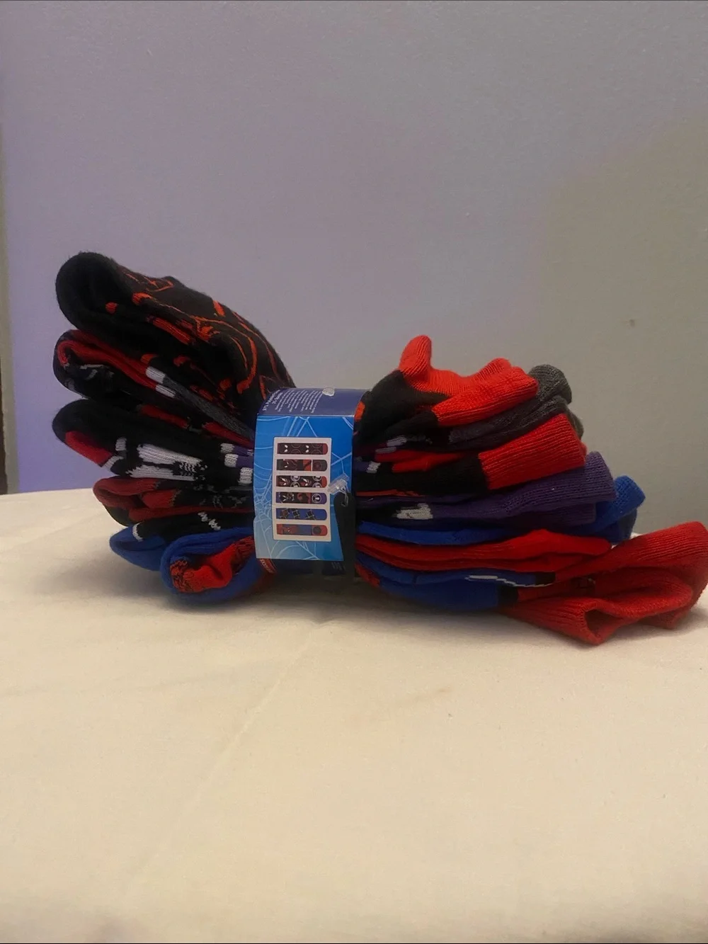 Marvel Spider-Man Kids Socks in Red and Blue
