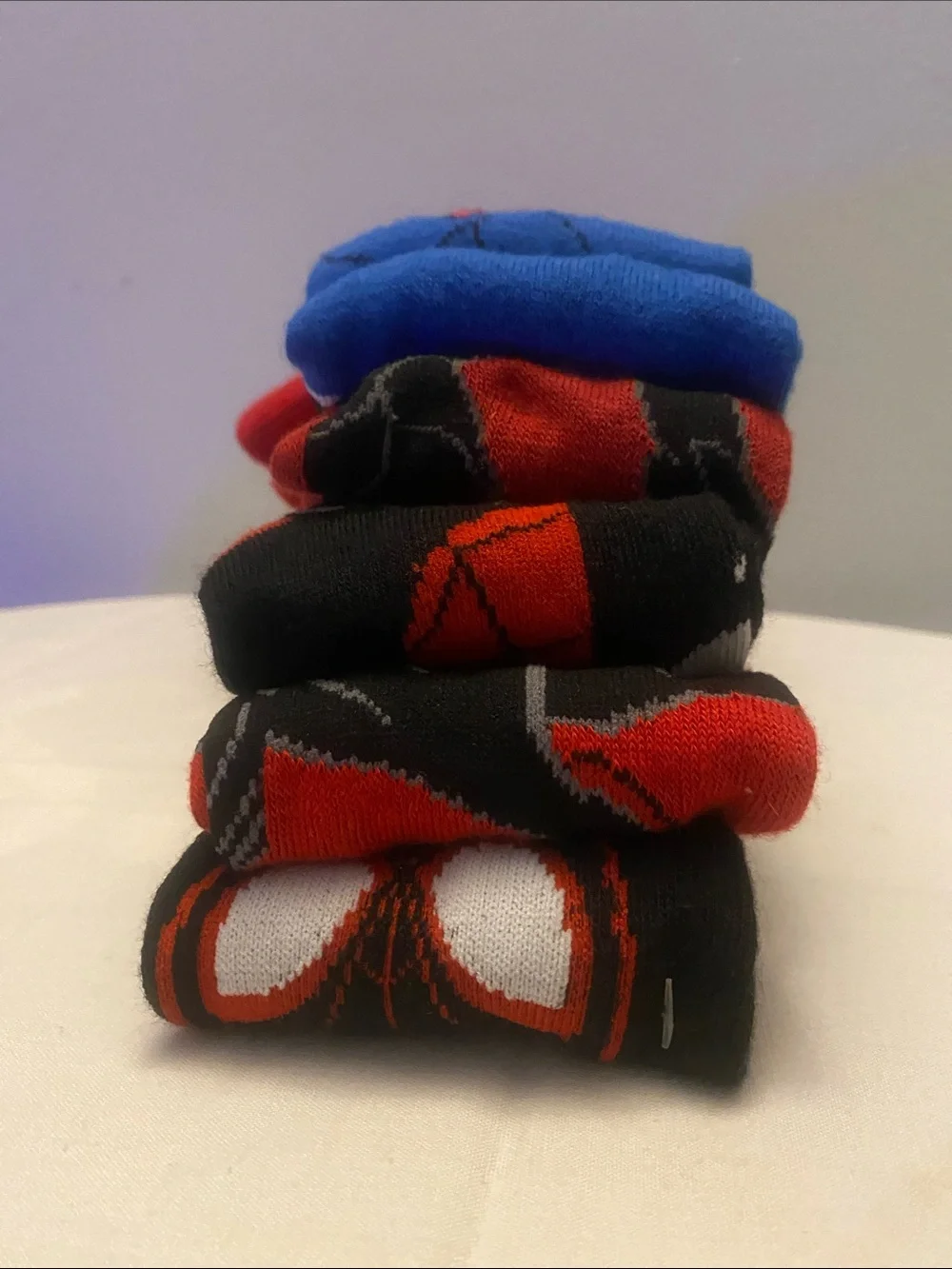 Marvel Spider-Man Kids Socks in Red and Blue