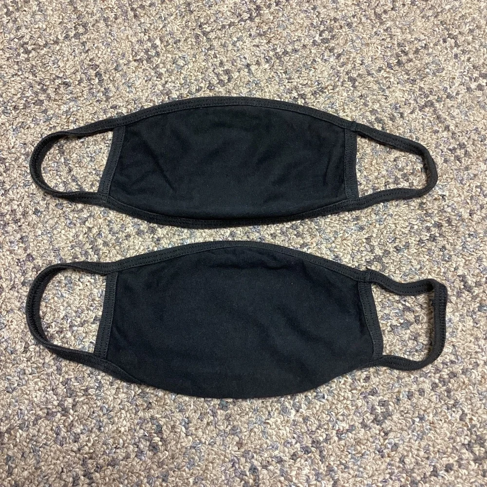 $2 Bundled * 2 Black Double Layer Face Masks * NWOT