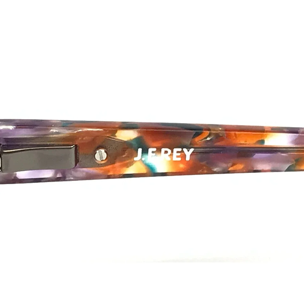 J.F. Rey Eyeglasses Frames JF1548 4332 Green/Raspberry Square Full Rim 51-18-138