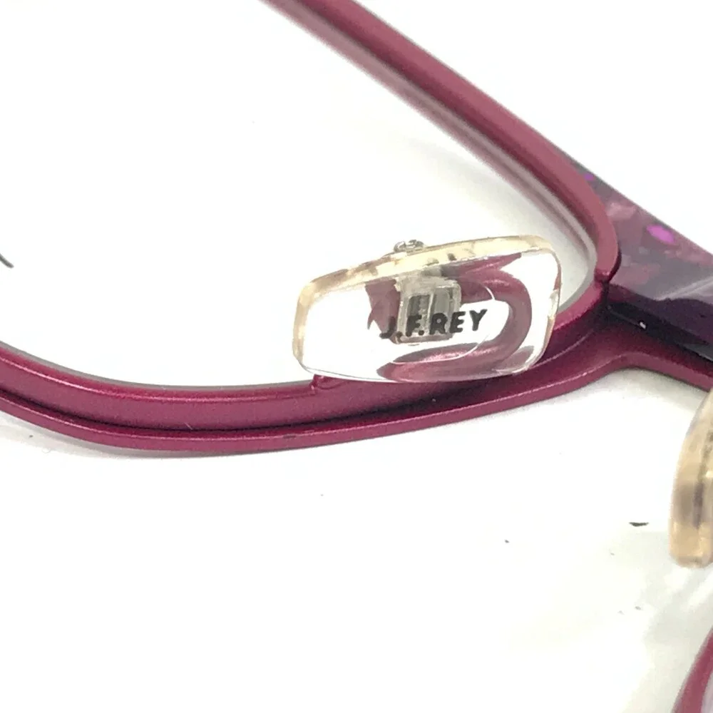J.F. Rey Eyeglasses Frames JF2552 8585 Fuchsia Plum Pink Purple Brown 50-19-138