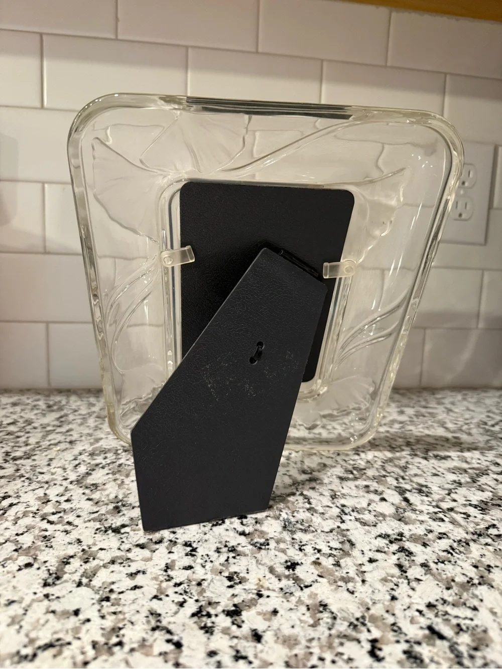Crystal Clear Glass Picture Frame - Transparent