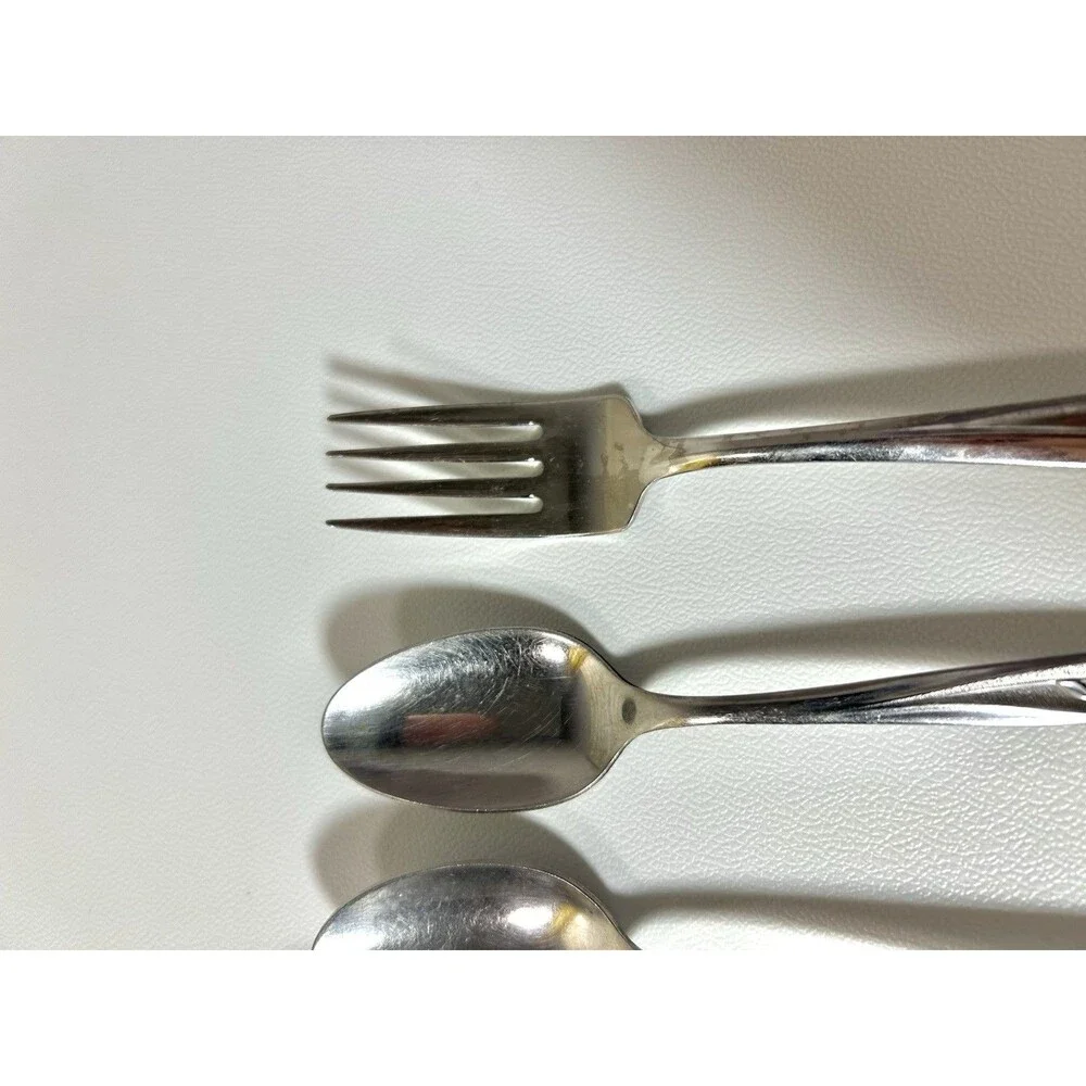 Lot Of 10 pc Mismatched Spoons, Fork Silverware See Pics Gata Superior Stainless