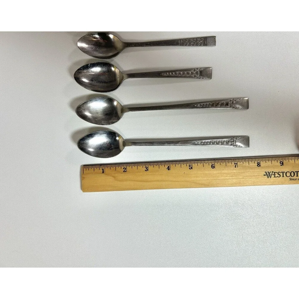 Lot Of 10 pc Mismatched Spoons, Fork Silverware See Pics Gata Superior Stainless