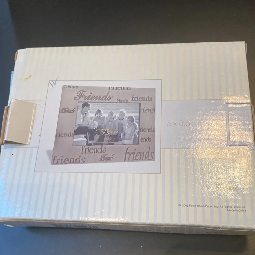 Friends Fetco  Pewter 5x3.5” picture frame new in box
