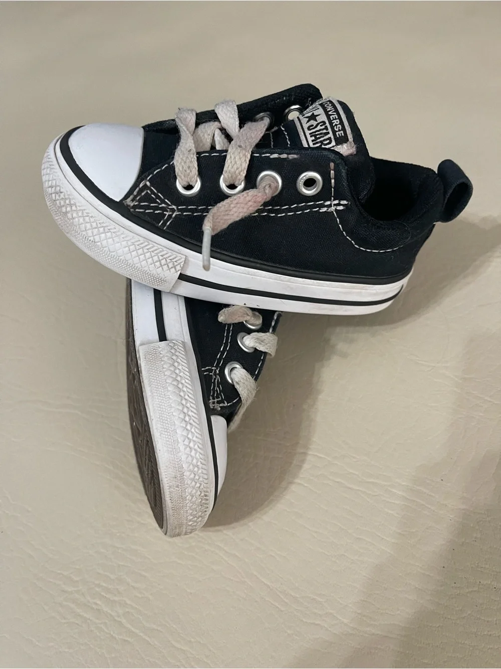 Toddler Converse Black Low Top size 5