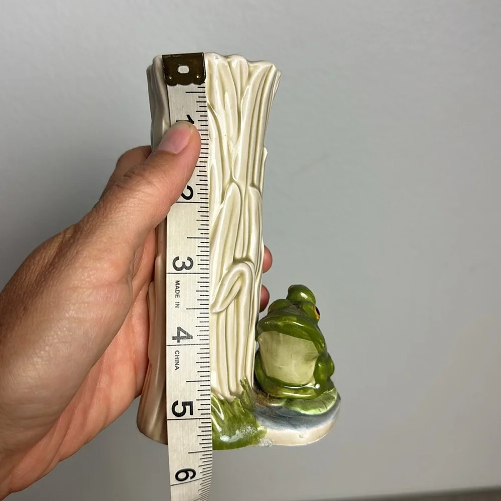Vintage 1980s Otagiri Frog Vase