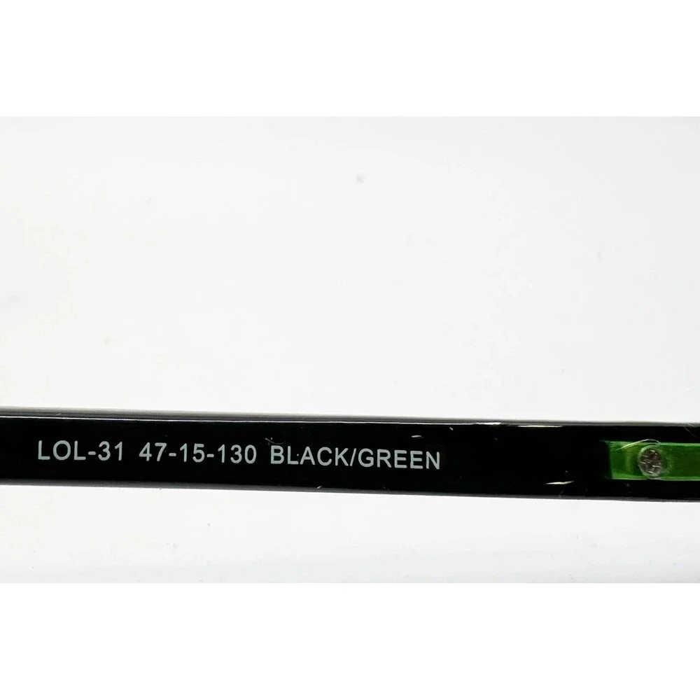 Laugh Out Loud Eyeglass Frames Kids Black Green LOL-31 47-15-130