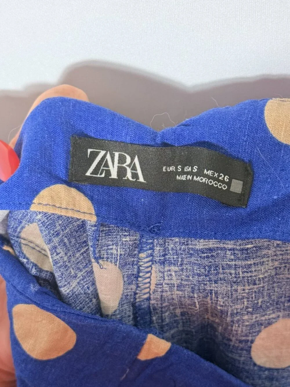 Zara Blue Polka Dot Pants