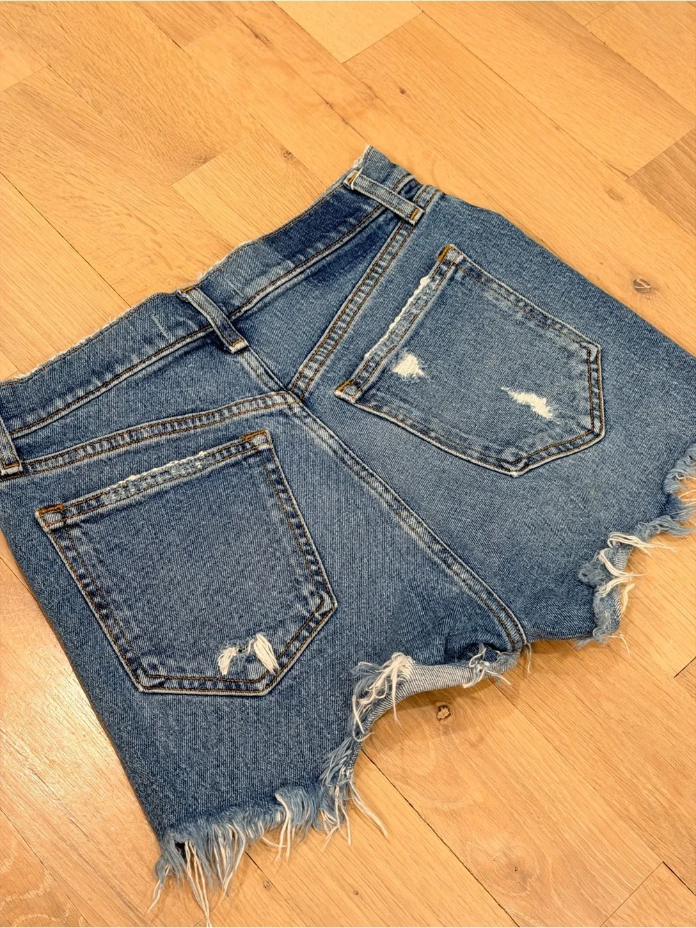 Abercrombie & Fitch “The Mom High Rise” Denim Shorts