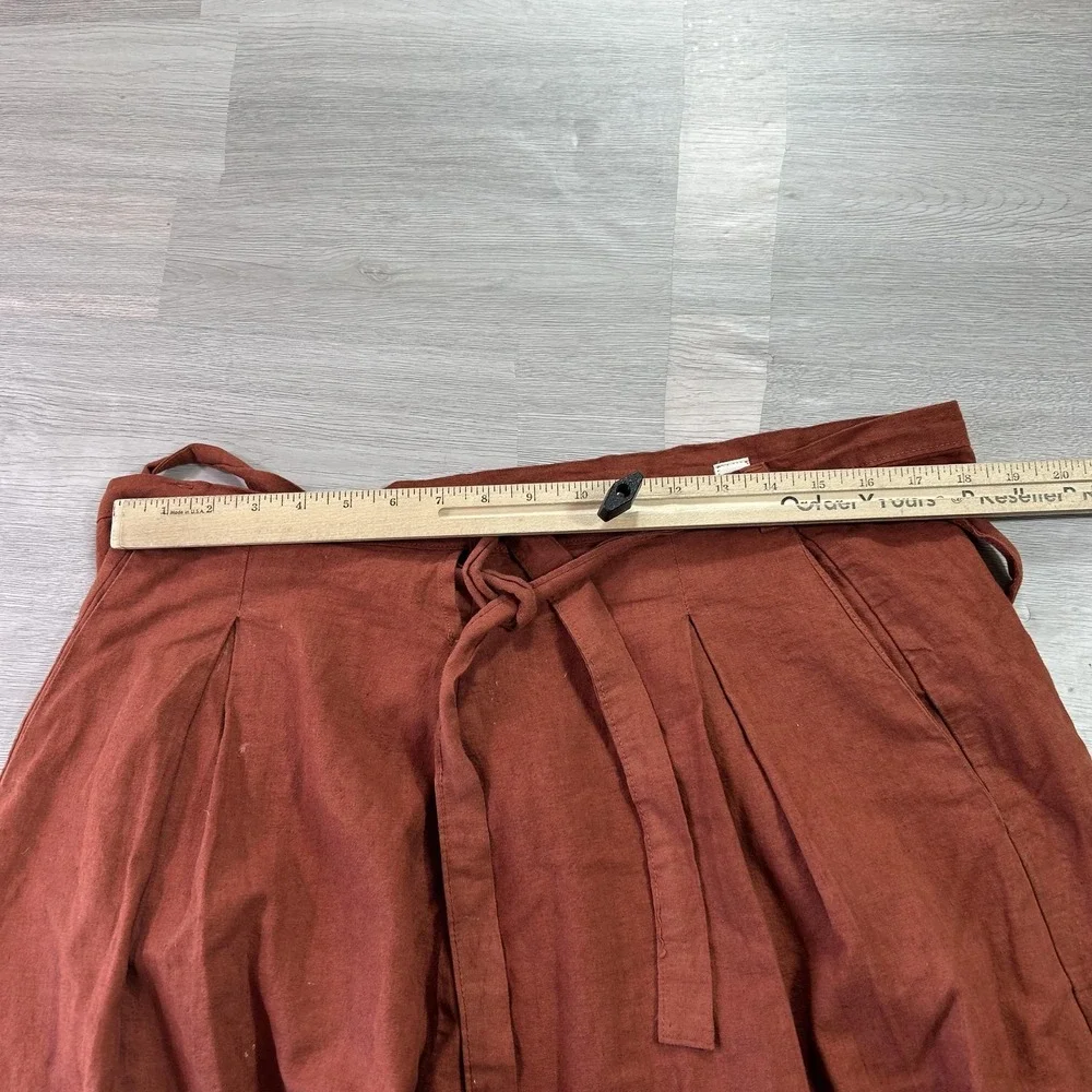 Prospective Flow Momohiki Pants Mens Meidum Brown Hemp Cotton Belted Relaxed Fit