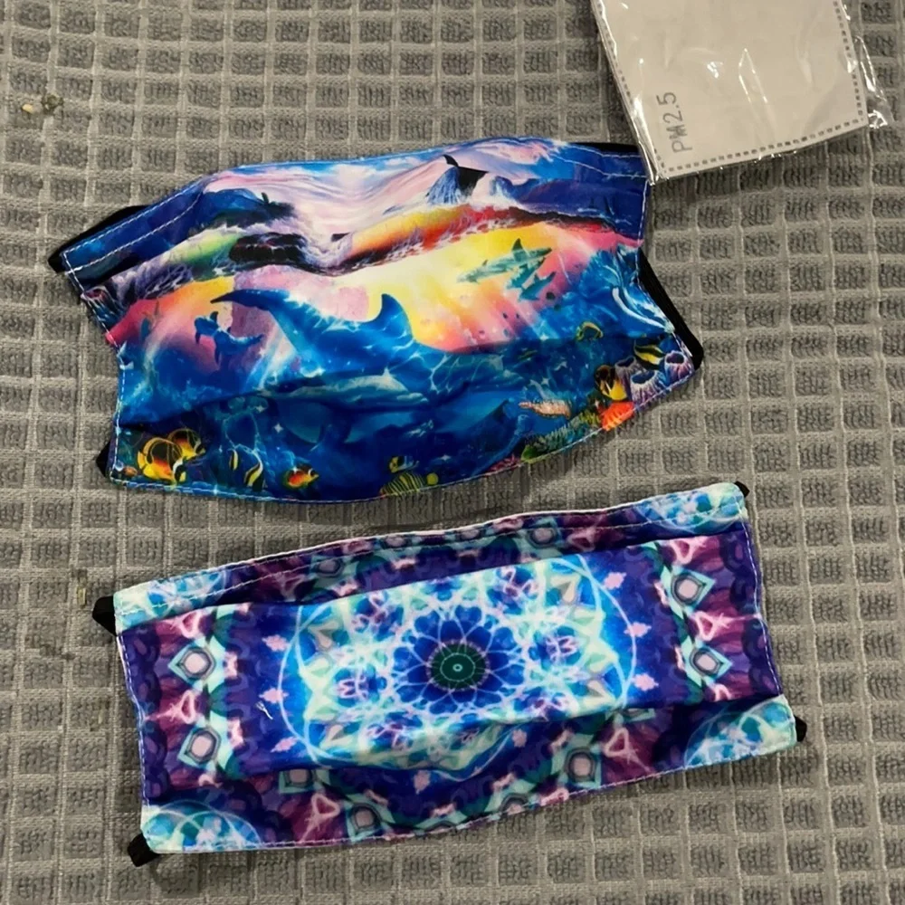 New set/2 colorful face masks