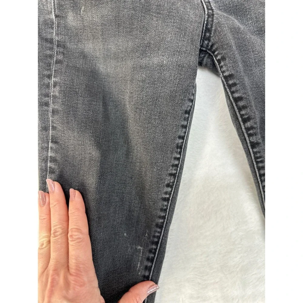 GAP Girls 26R (26x27) Black Denim True Skinny Mid-Rise Jeans Stretchy Kids XL‎