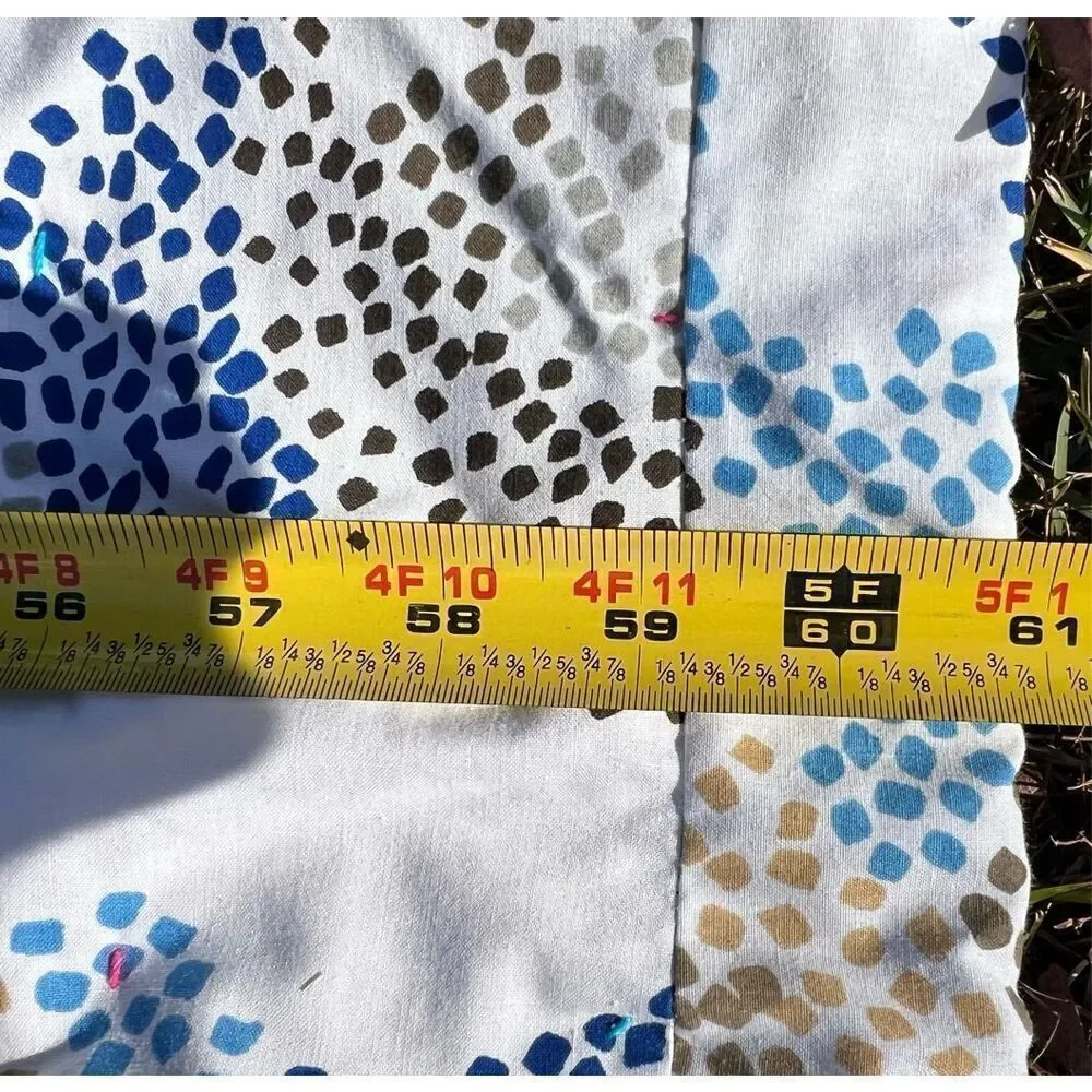 Vintage Handmade Cross Quilt Queen Size