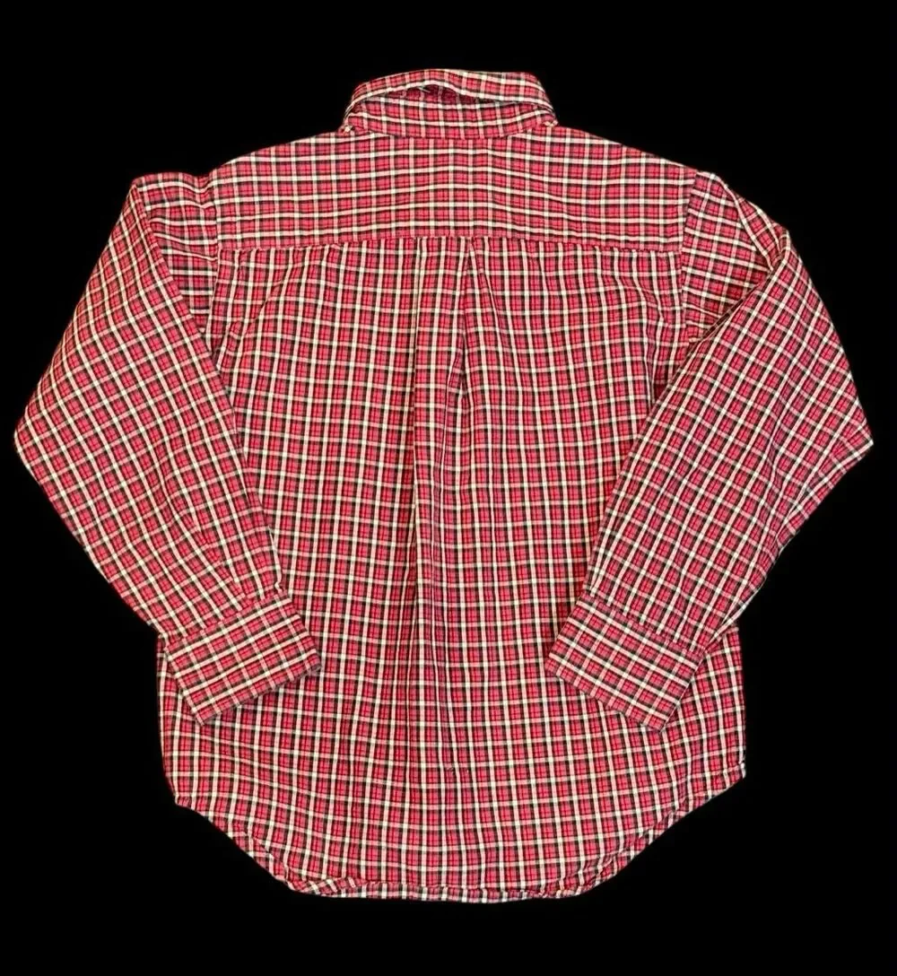 Ralph Lauren Plaid Button Down Shirt Sz. 4 Preppy Iconic Pony