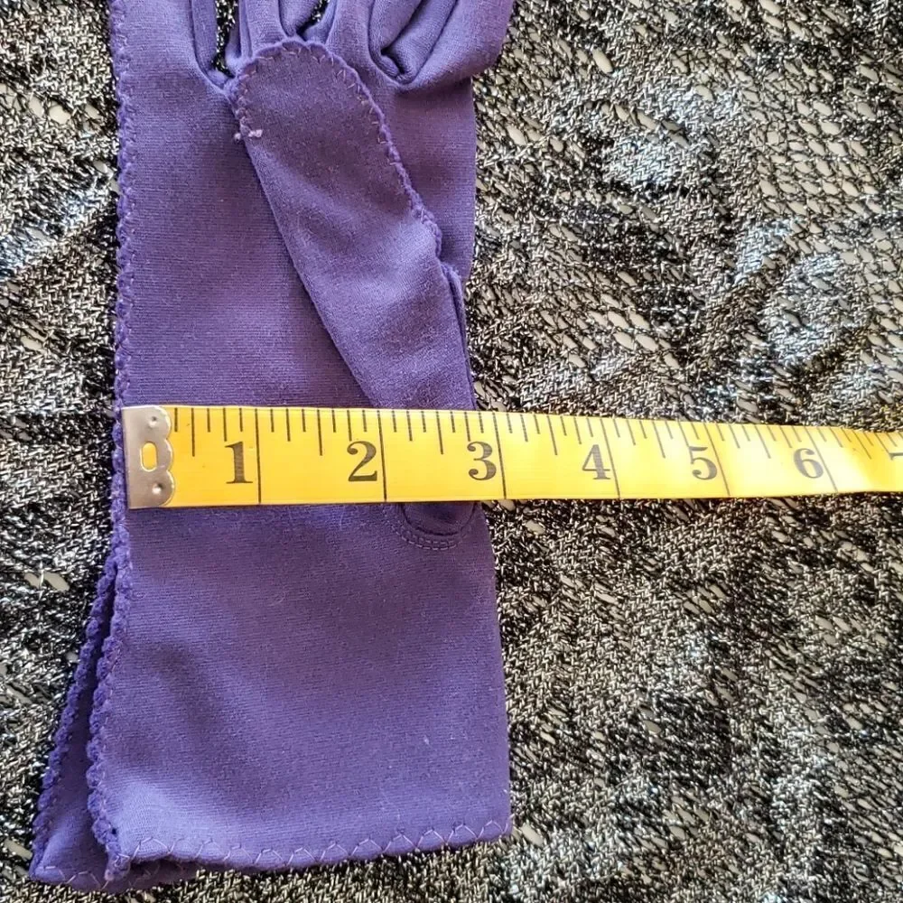 Vintage Purple Nylon Gloves