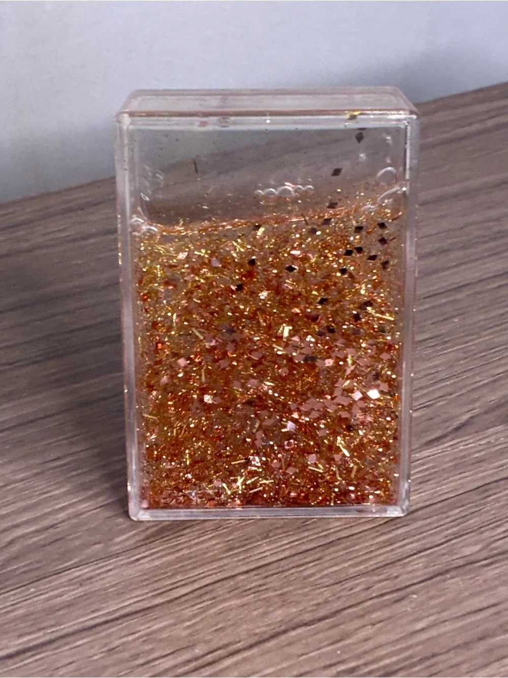 🐼 3/$25 GUC Gold Glitter Snow Globe Frame for Fuji Instax Prints