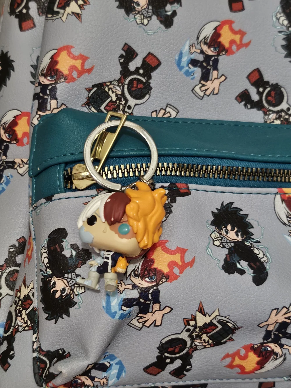My Hero Academia Mini Backpack with Teal Trim