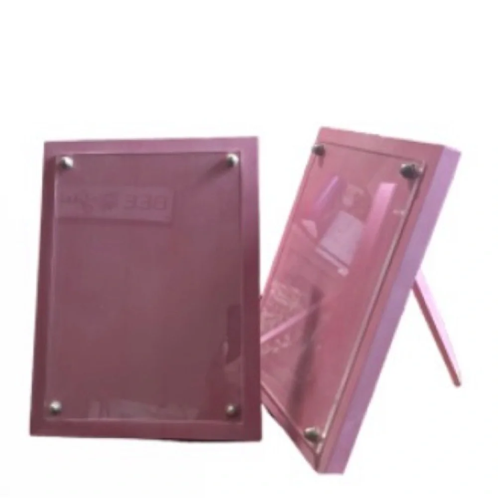 Pottery Barn Kids Pink Wood Picture Frames Set