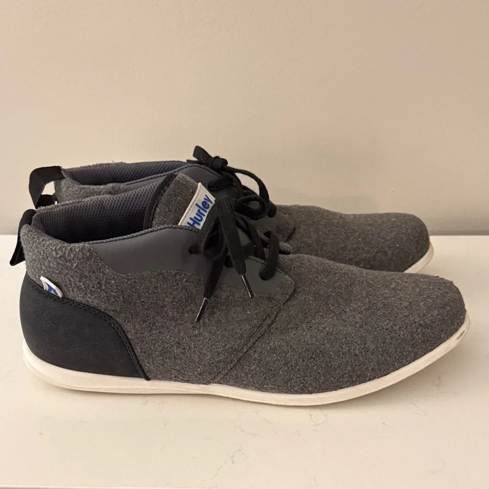 Hurley Casual Franklin Gray Sneakers Men 12 $75