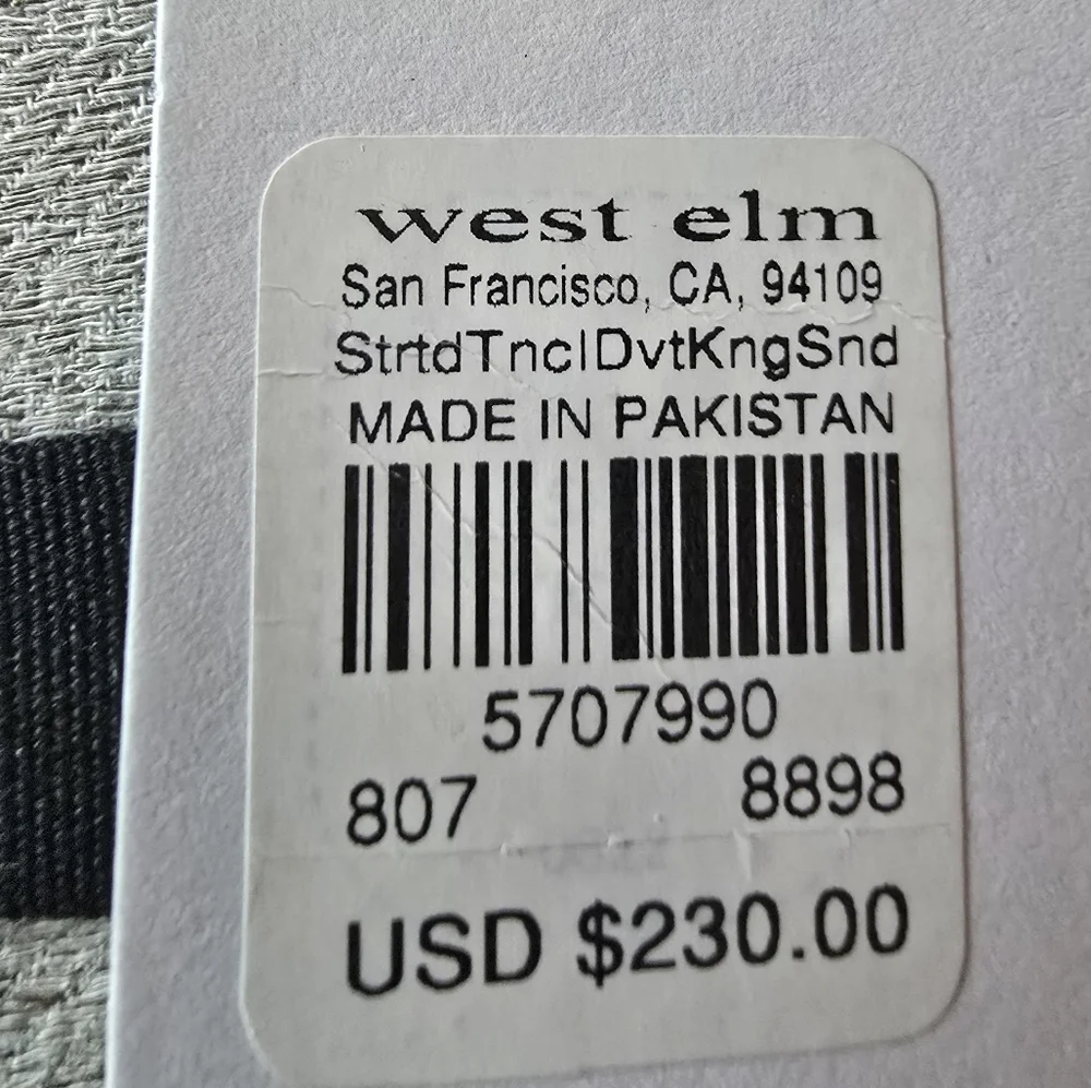 ❤️BUY 2 GET 1 FREE Silky TENCEL™ Striated Duvet Cover,Queen&King/California King