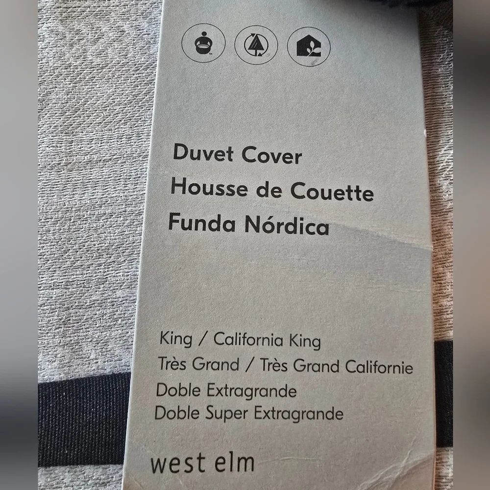 ❤️BUY 2 GET 1 FREE Silky TENCEL™ Striated Duvet Cover,Queen&King/California King