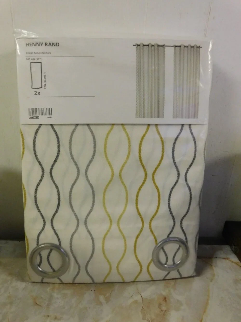 IKEA Henny Rand Curtain Panels (2 in Pack) 57
