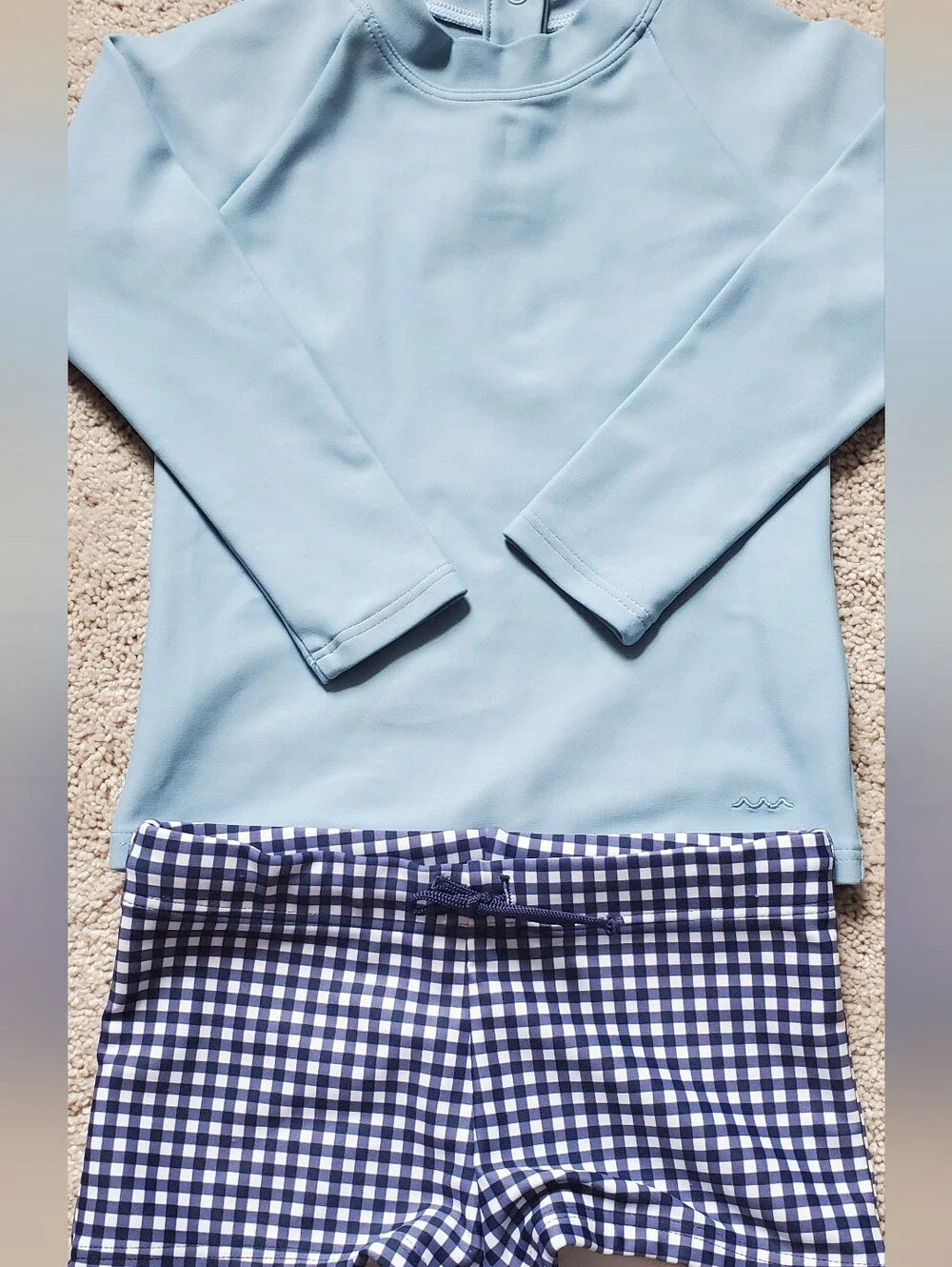NWOT Minnow 2T Boys Swim Shorts And Rashguard