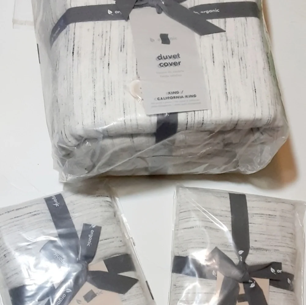 West Elm Belgian Flax Linen Duvet And Pillow Shams