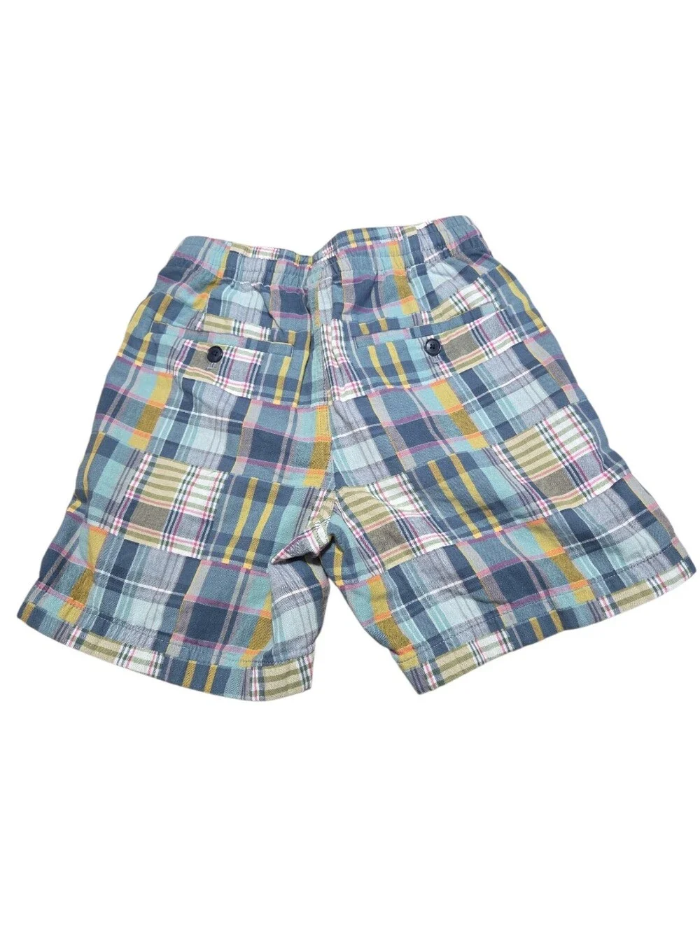 J.Crew 6 dock short in Indian madras patchwork plaid Mens XS Summer Comfort