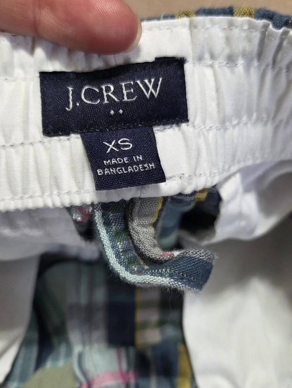J.Crew 6 dock short in Indian madras patchwork plaid Mens XS Summer Comfort