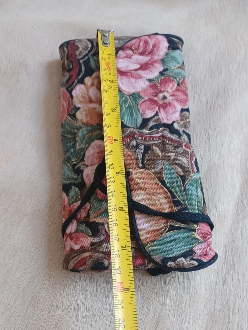 Vintage Oscar de la Renta Travel Cosmetic Bag & Jewelry Holder