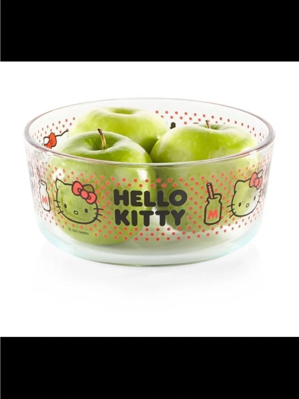 Hello Kitty clear glass