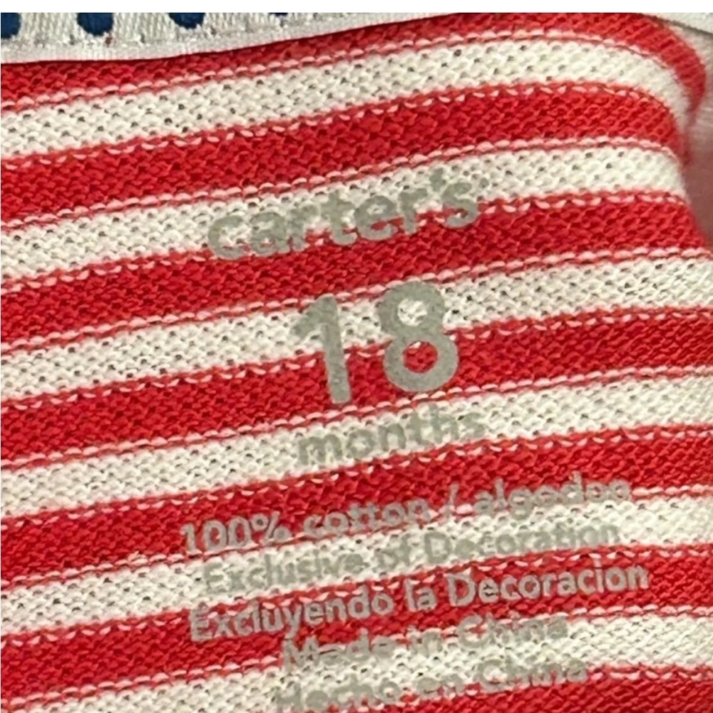 Carters red white