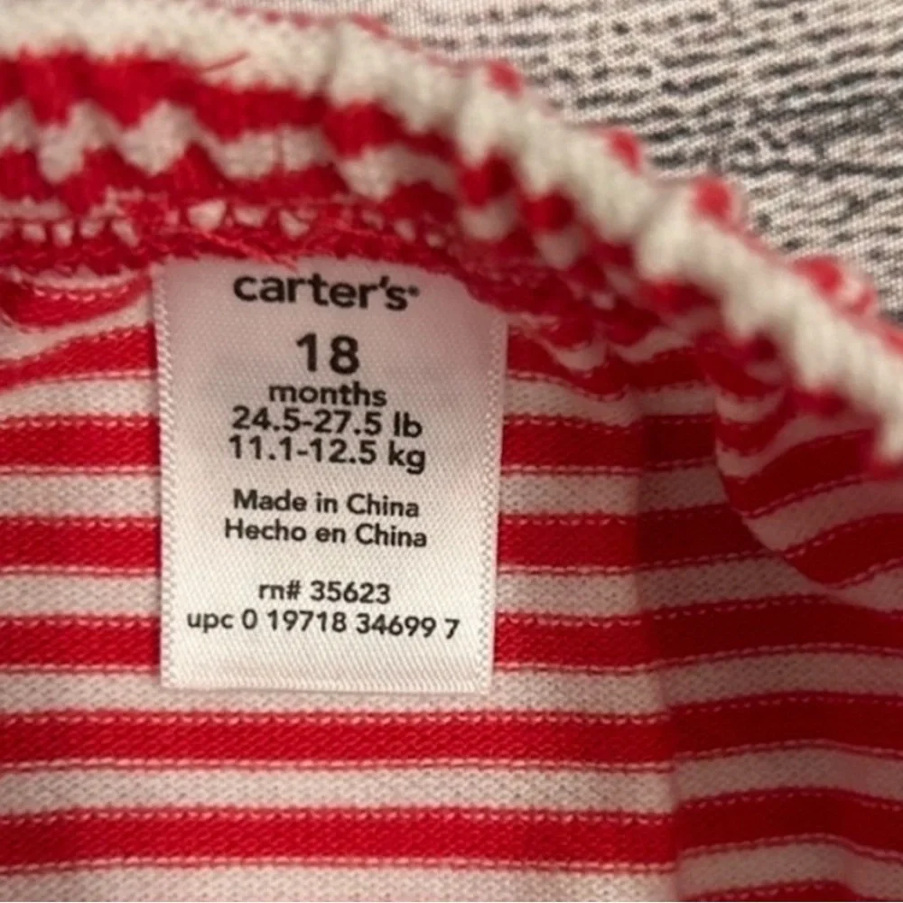 Carters red white