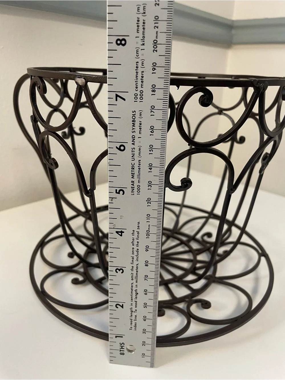 Coffee mug metal fruit basket planter