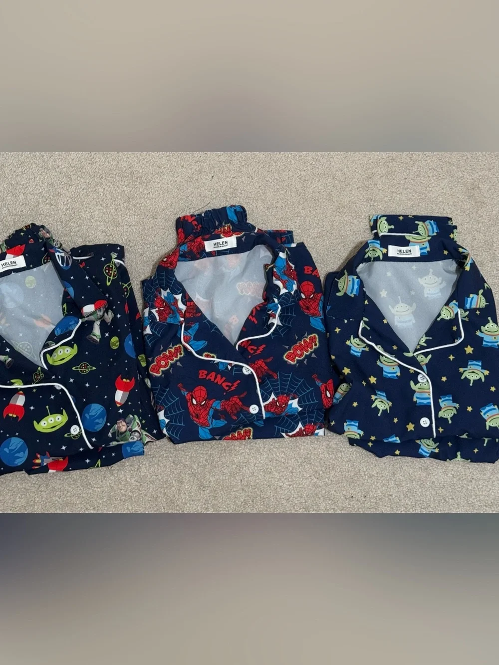 Toddler Boys Pajama Set (Bundle of 3)