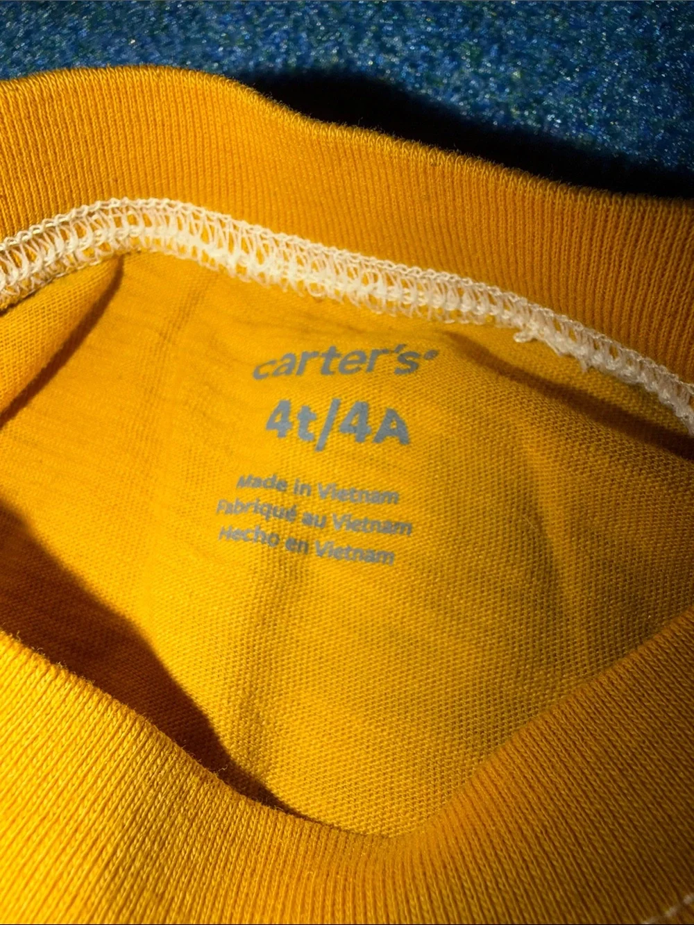 Carters bright mustard