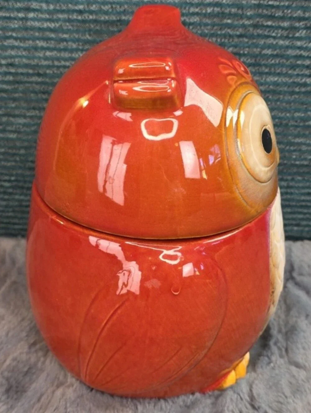 Adorable Owl Ceramic Canister/Cookie Jar Gibson Home