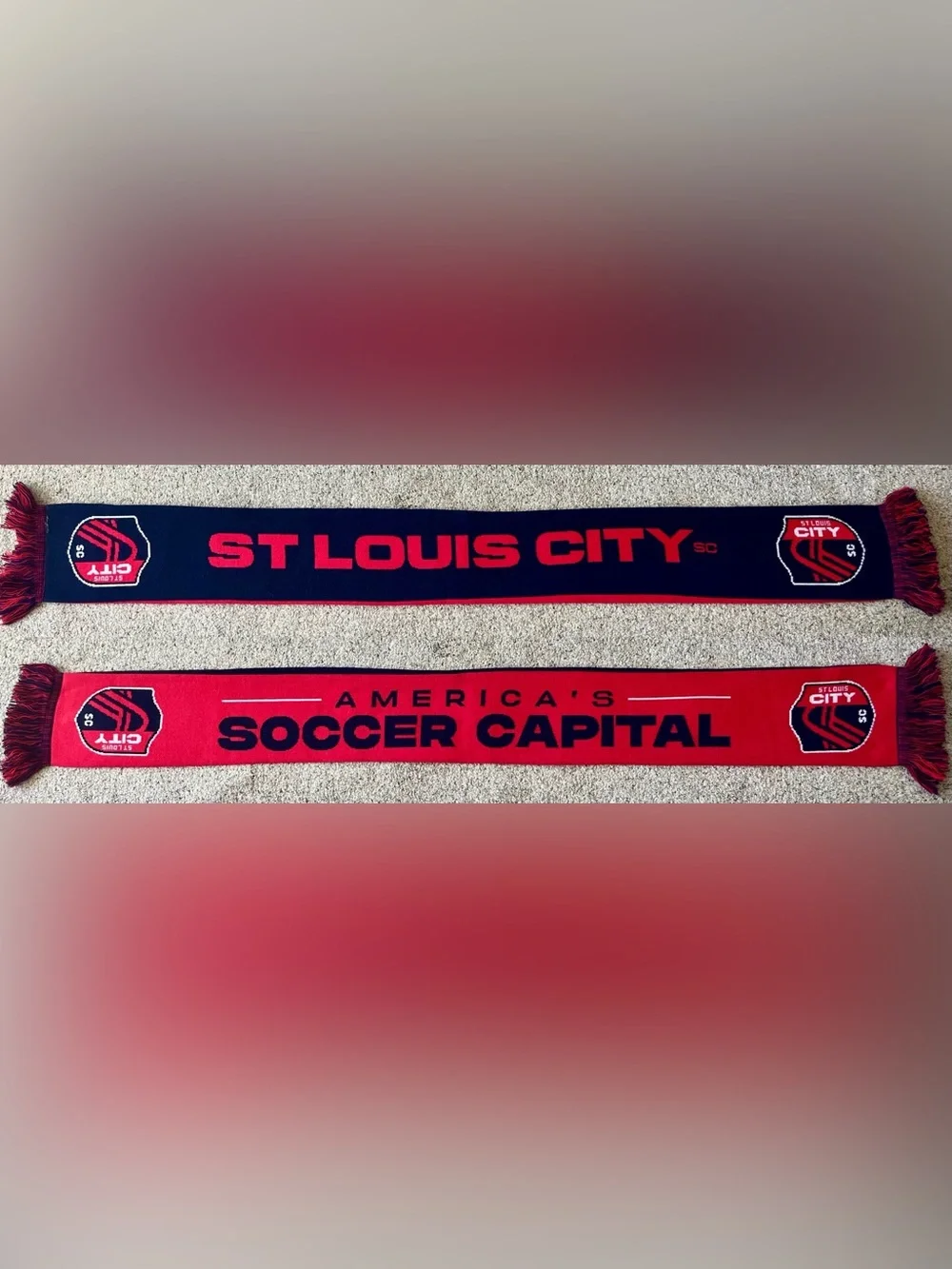 St Louis City SC America's Soccer Capital Soccer Scarf