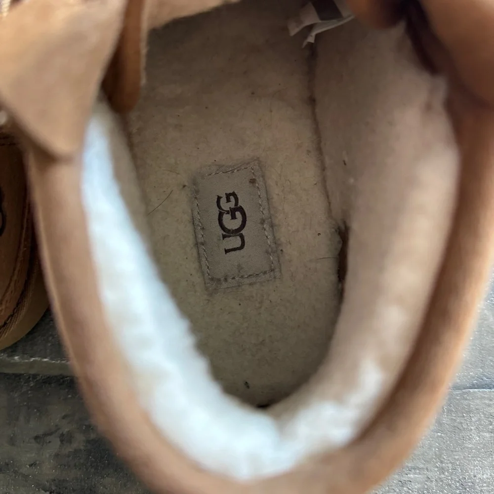 UGG Neumel Adaptive Men's Zipper Fleece Lined Brown Boots 1118710 Brown Size 12