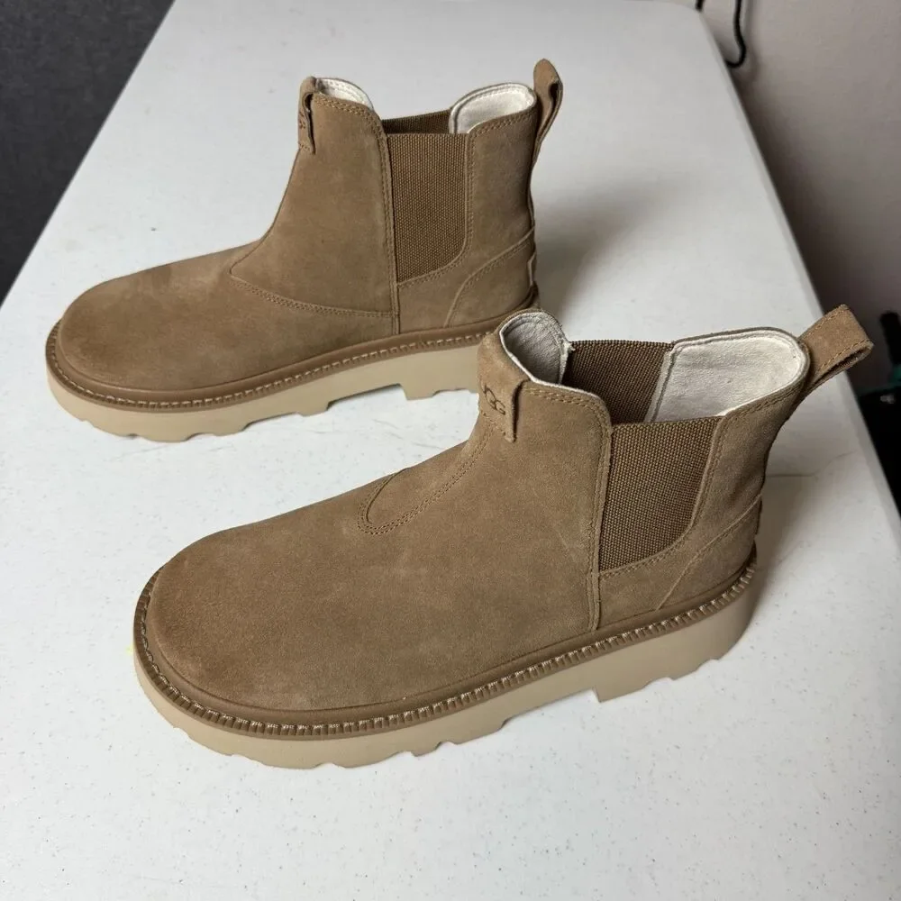 UGG Chelsea Lug Boots Men's Size 11 Chestnut 1171372  F27425E