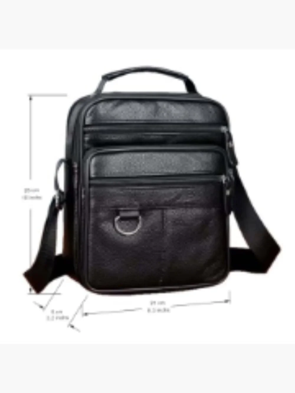 PU Leather Messenger Bag, Crossbody for Men, Waterproof, Shoulder Bag