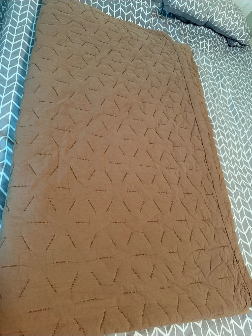 Parachute Organic Soft Stitch Quilt Mocha