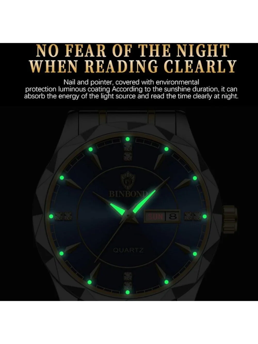 Luminous Waterproof Couple Watches Set for Him & Her - Gold & Silver Quartz