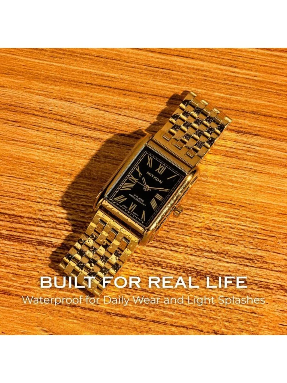 Vintage Men's Tank Dress Watch | Stainless Steel, Water Resistant, Roman