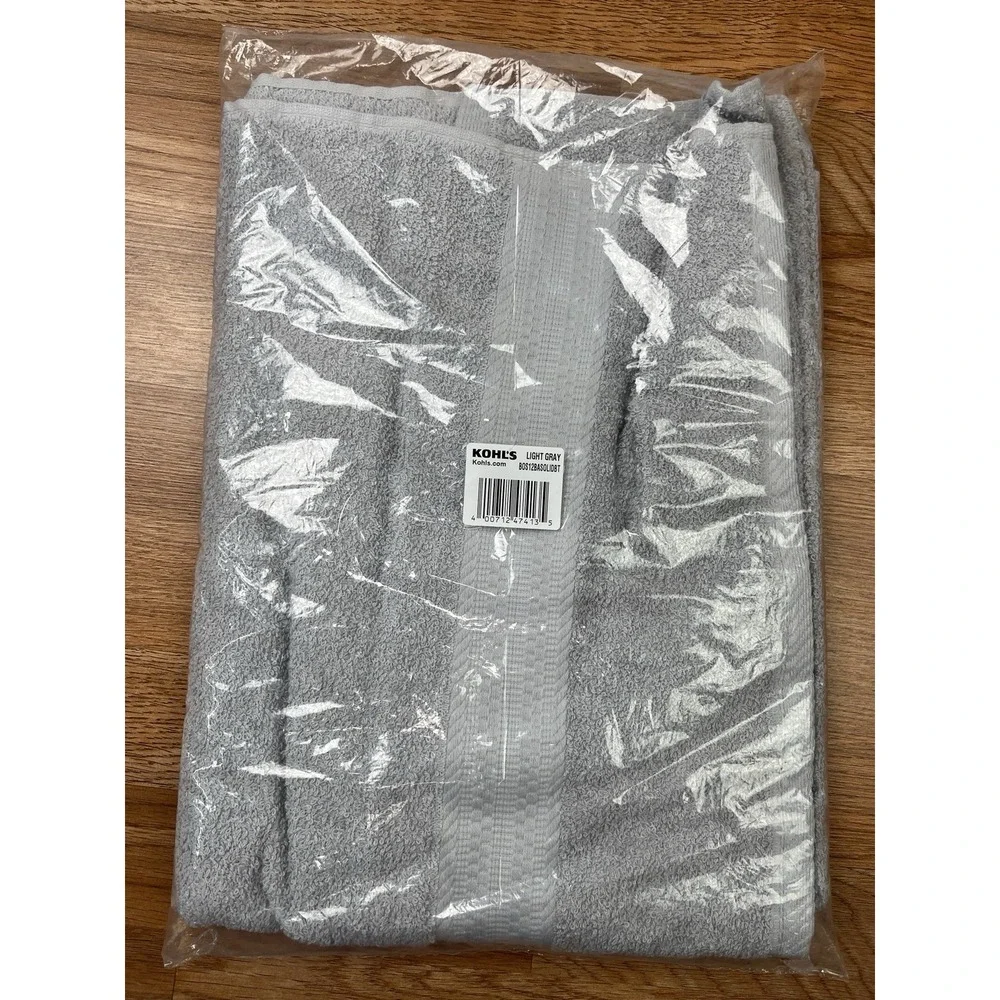 The Big One Solid Bath Towel, Light Grey, 30