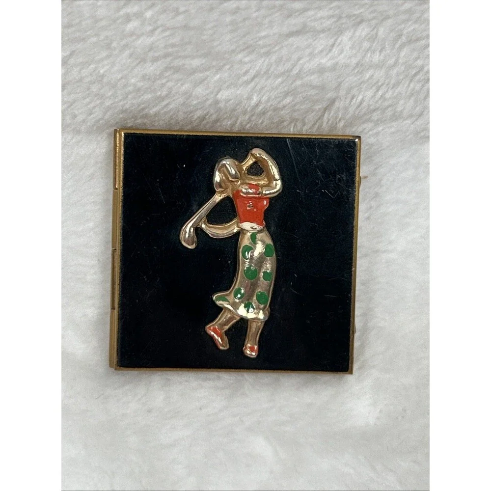 Vintage Mini Picture Frame Old Hollywood Star Golf Dancer Folding Travel Size