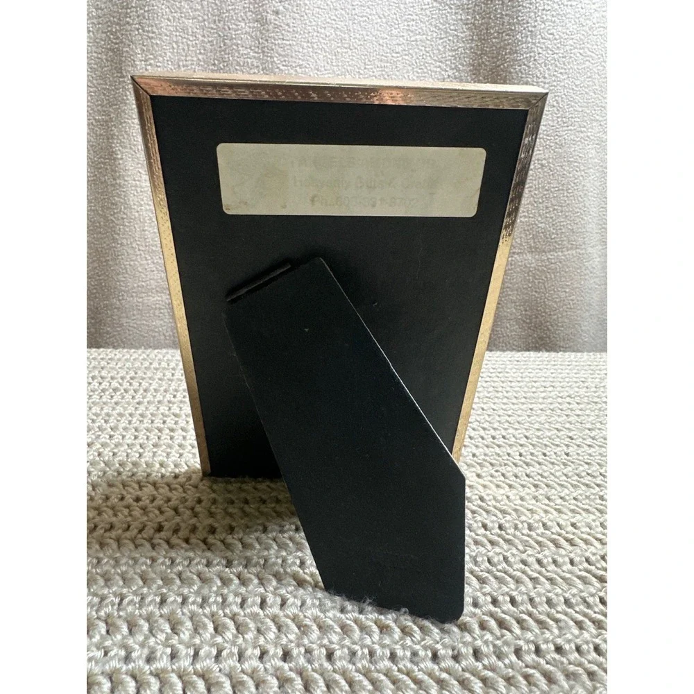Vintage 1996 Diane Rumer The Original Worry Angel Framed Poem Gold Tone 5x7